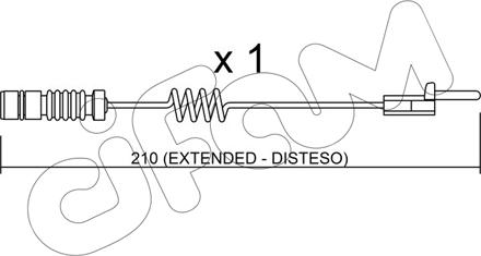 Cifam SU.099 - Contact d'avertissement, usure des plaquettes de frein cwaw.fr