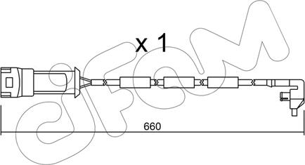 Cifam SU.090 - Contact d'avertissement, usure des plaquettes de frein cwaw.fr