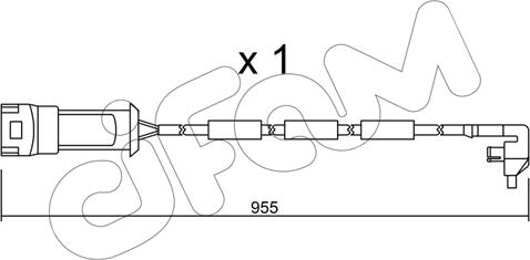 Cifam SU.091 - Contact d'avertissement, usure des plaquettes de frein cwaw.fr