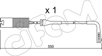 Cifam SU.092 - Contact d'avertissement, usure des plaquettes de frein cwaw.fr