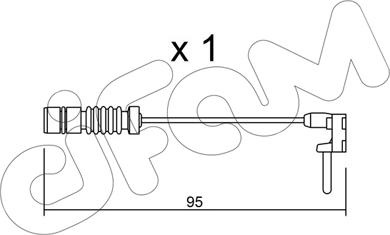 Cifam SU.011 - Contact d'avertissement, usure des plaquettes de frein cwaw.fr