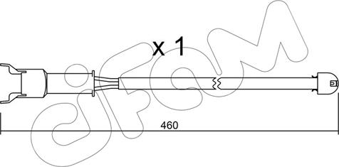 Cifam SU.088 - Contact d'avertissement, usure des plaquettes de frein cwaw.fr