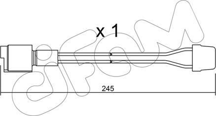 Cifam SU.072 - Contact d'avertissement, usure des plaquettes de frein cwaw.fr