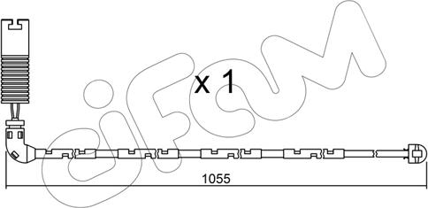 Cifam SU.196 - Contact d'avertissement, usure des plaquettes de frein cwaw.fr
