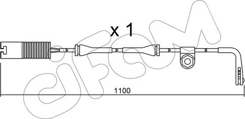 Cifam SU.148 - Contact d'avertissement, usure des plaquettes de frein cwaw.fr