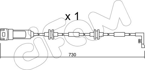 Cifam SU.143 - Contact d'avertissement, usure des plaquettes de frein cwaw.fr