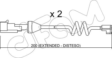 Cifam SU.165K - Contact d'avertissement, usure des plaquettes de frein cwaw.fr