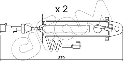 Cifam SU.168K - Contact d'avertissement, usure des plaquettes de frein cwaw.fr