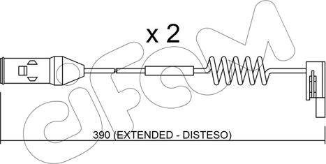Cifam SU.167K - Contact d'avertissement, usure des plaquettes de frein cwaw.fr