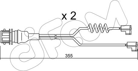 Cifam SU.181K - Contact d'avertissement, usure des plaquettes de frein cwaw.fr