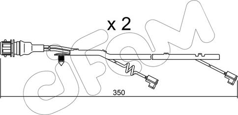 Cifam SU.182K - Contact d'avertissement, usure des plaquettes de frein cwaw.fr
