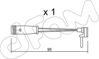 Cifam SU.129 - Contact d'avertissement, usure des plaquettes de frein cwaw.fr
