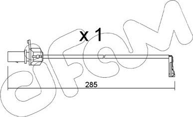 Cifam SU.345 - Contact d'avertissement, usure des plaquettes de frein cwaw.fr