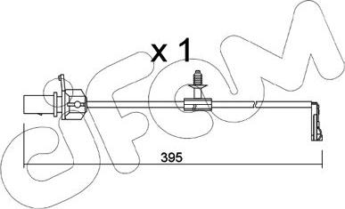 Cifam SU.346 - Contact d'avertissement, usure des plaquettes de frein cwaw.fr