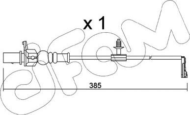 Cifam SU.348 - Contact d'avertissement, usure des plaquettes de frein cwaw.fr