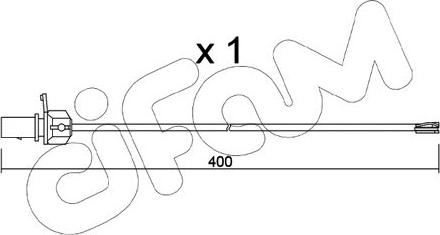 Cifam SU.347 - Contact d'avertissement, usure des plaquettes de frein cwaw.fr