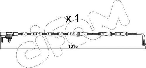 Cifam SU.357 - Contact d'avertissement, usure des plaquettes de frein cwaw.fr