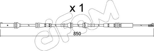 Cifam SU.366 - Contact d'avertissement, usure des plaquettes de frein cwaw.fr