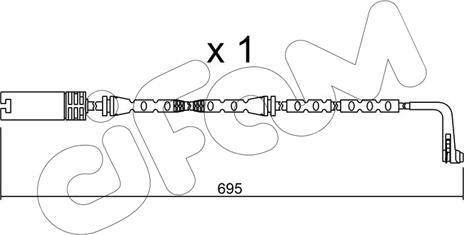 Cifam SU.305 - Contact d'avertissement, usure des plaquettes de frein cwaw.fr
