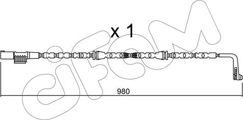 Cifam SU.306 - Contact d'avertissement, usure des plaquettes de frein cwaw.fr
