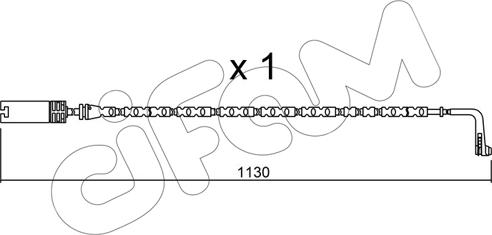 Cifam SU.300 - Contact d'avertissement, usure des plaquettes de frein cwaw.fr
