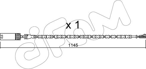 Cifam SU.301 - Contact d'avertissement, usure des plaquettes de frein cwaw.fr