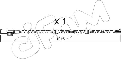 Cifam SU.307 - Contact d'avertissement, usure des plaquettes de frein cwaw.fr