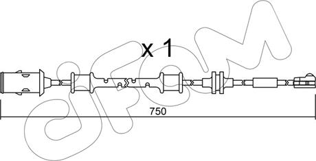 Cifam SU.319 - Contact d'avertissement, usure des plaquettes de frein cwaw.fr