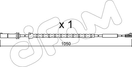 Cifam SU.310 - Contact d'avertissement, usure des plaquettes de frein cwaw.fr