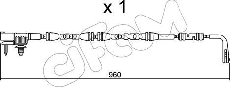 Cifam SU.317 - Contact d'avertissement, usure des plaquettes de frein cwaw.fr