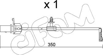 Cifam SU.380 - Contact d'avertissement, usure des plaquettes de frein cwaw.fr