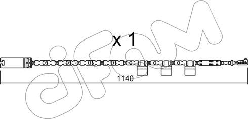 Cifam SU.325 - Contact d'avertissement, usure des plaquettes de frein cwaw.fr