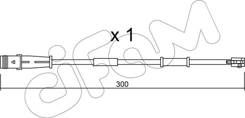 Cifam SU.320 - Contact d'avertissement, usure des plaquettes de frein cwaw.fr