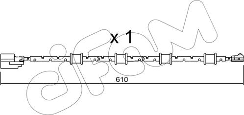 Cifam SU.321 - Contact d'avertissement, usure des plaquettes de frein cwaw.fr