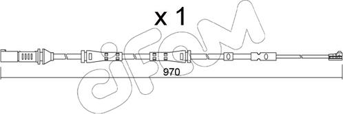 Cifam SU.375 - Contact d'avertissement, usure des plaquettes de frein cwaw.fr