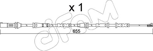 Cifam SU.378 - Contact d'avertissement, usure des plaquettes de frein cwaw.fr