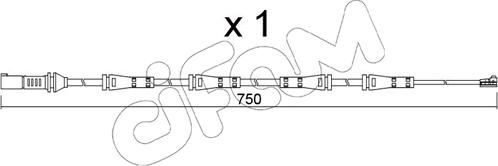 Cifam SU.373 - Contact d'avertissement, usure des plaquettes de frein cwaw.fr