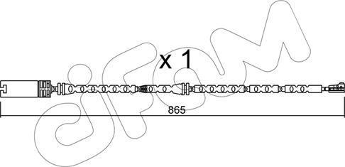 Cifam SU.299 - Contact d'avertissement, usure des plaquettes de frein cwaw.fr