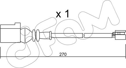 Cifam SU.246 - Contact d'avertissement, usure des plaquettes de frein cwaw.fr