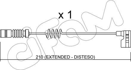 Cifam SU.209 - Contact d'avertissement, usure des plaquettes de frein cwaw.fr
