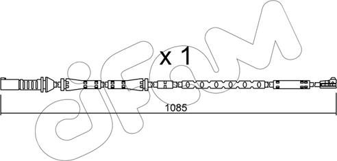 Cifam SU.284 - Contact d'avertissement, usure des plaquettes de frein cwaw.fr