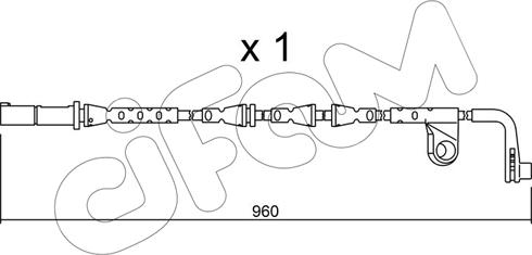 Cifam SU.220 - Contact d'avertissement, usure des plaquettes de frein cwaw.fr
