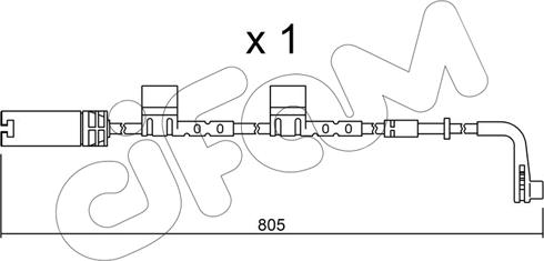 Cifam SU.222 - Contact d'avertissement, usure des plaquettes de frein cwaw.fr