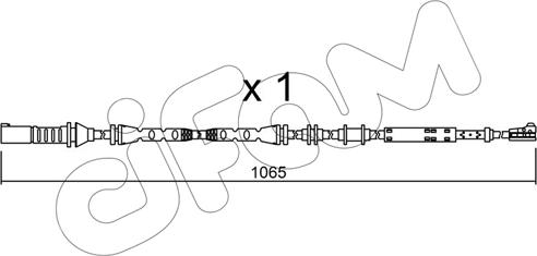 Cifam SU.276 - Contact d'avertissement, usure des plaquettes de frein cwaw.fr
