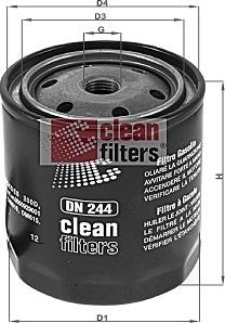 Clean Filters DN 244 - Filtre à carburant cwaw.fr