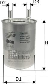 Clean Filters DN2704 - Filtre à carburant cwaw.fr