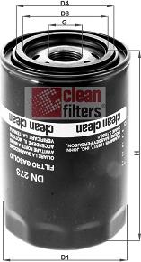 Clean Filters DN 273 - Filtre à carburant cwaw.fr