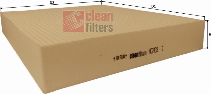 Clean Filters NC2433 - Filtre, air de l'habitacle cwaw.fr