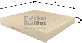 Clean Filters NC2392 - Filtre, air de l'habitacle cwaw.fr