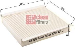 Clean Filters NC2348 - Filtre, air de l'habitacle cwaw.fr